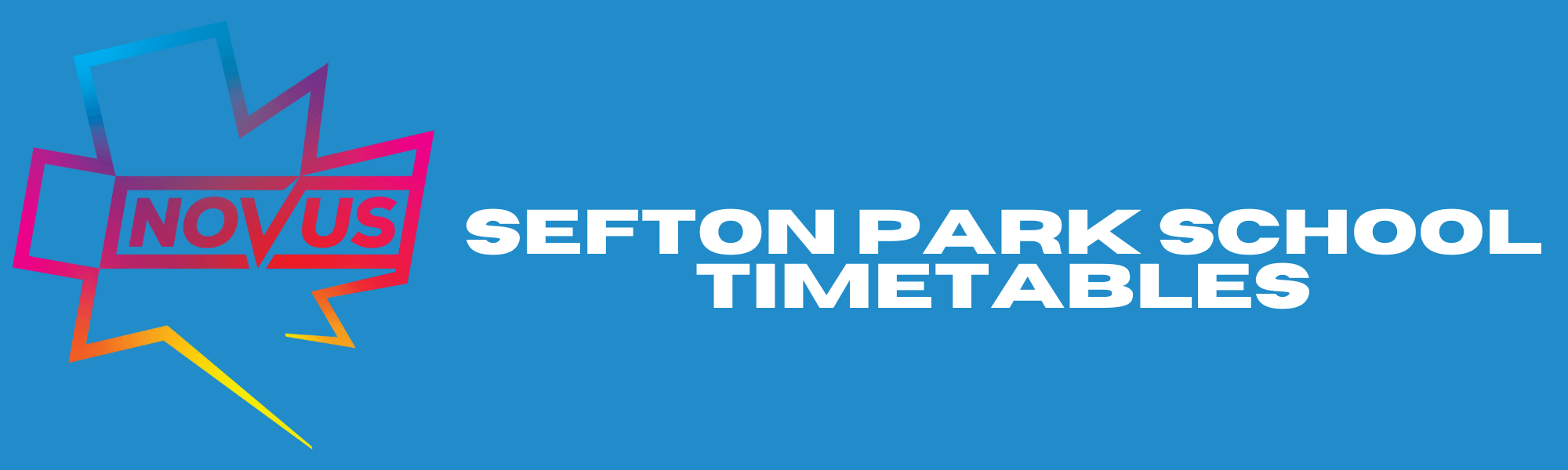 Sefton Park Timetables Banner