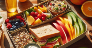 A healthy lunch box for a primary school child